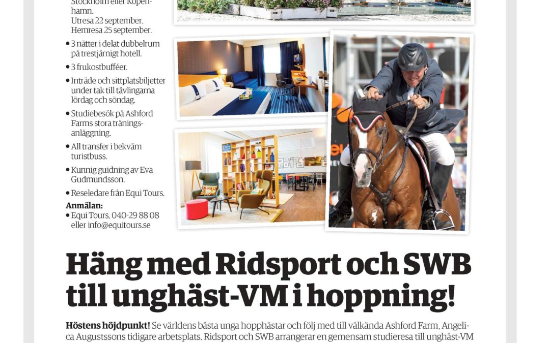 Medlemsresa till unghäst-VM i hoppning