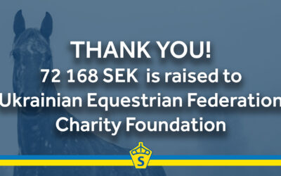 Swedish Warmblood Association raises 72 168 SEK for Ukrainian horses