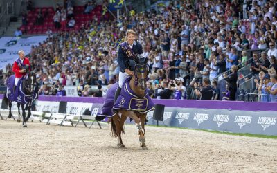 Henrik von Eckermann och Cathrine Laudrup-Dufour testryttare på Breeders Trophy