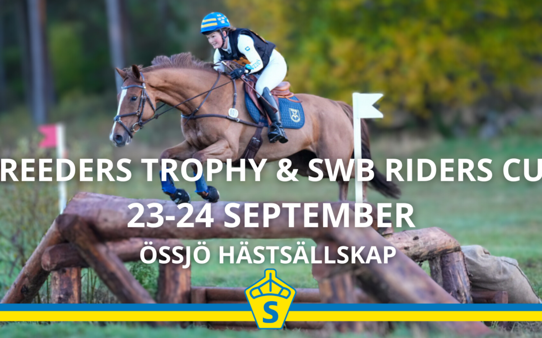Dags för Breeders Trophy och SWB Riders Cup i fälttävlan 23-24 september