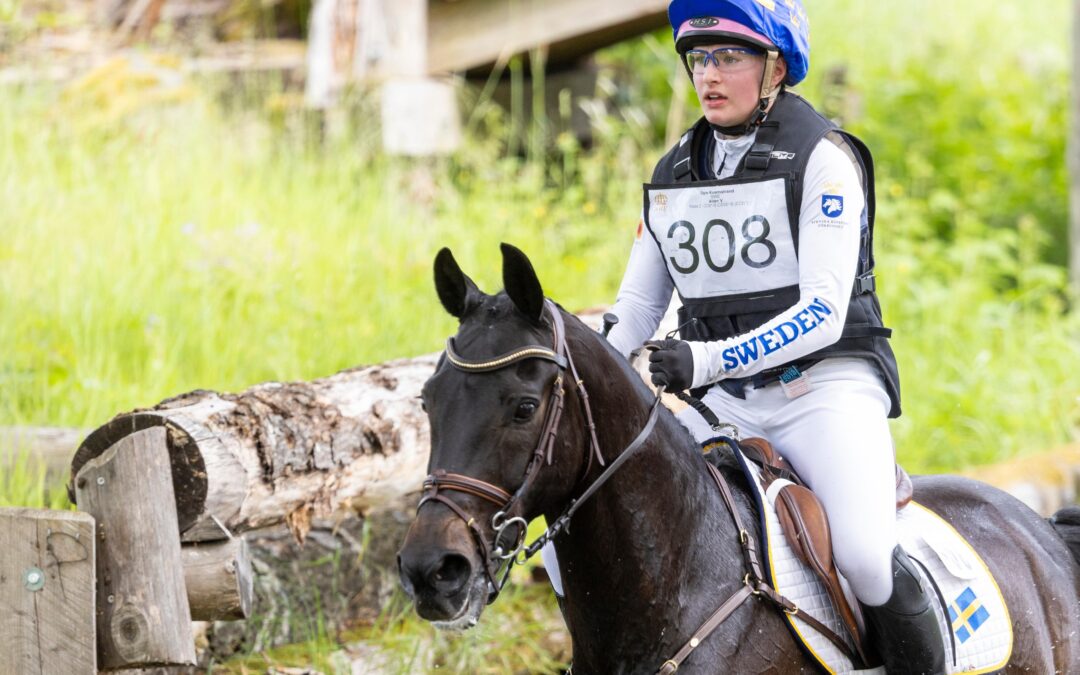 Placerade SWB-hästar vid SM i fälttävlan för Juniorer och Young Rider