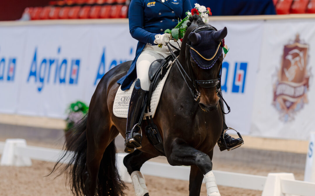 My Friend (SWB) med Cecilia Bergåkra vinner FEI Intermédiaire II Dressyr by Flyinge